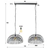 Bend Houtskool Zwart Hanglamp 2L