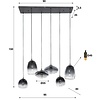 Mixy Artic Zwart Hanglamp 3+3