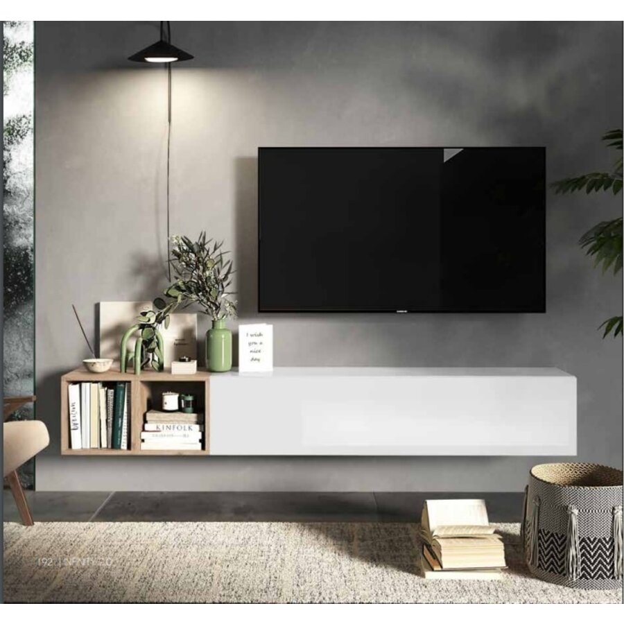 Infinity 2.0 Horizontaal Wandmeubel Hoogglans Wit Infinity 2.0 Horizontaal Wandmeubel Hoogglans Wit