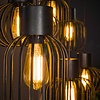 Mix Metaal Houtskool Zwart Hanglamp 3+3