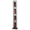 Tink Glas-Geperforeerd Staal Vloerlamp 4L Tower