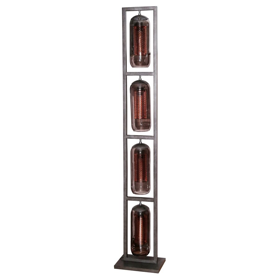 Tink Glas-Geperforeerd Staal Vloerlamp 4L Tower Tink Glas-Geperforeerd Staal Vloerlamp 4L Tower