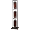 Tink Glas-Geperforeerd Staal Vloerlamp 3L Tower