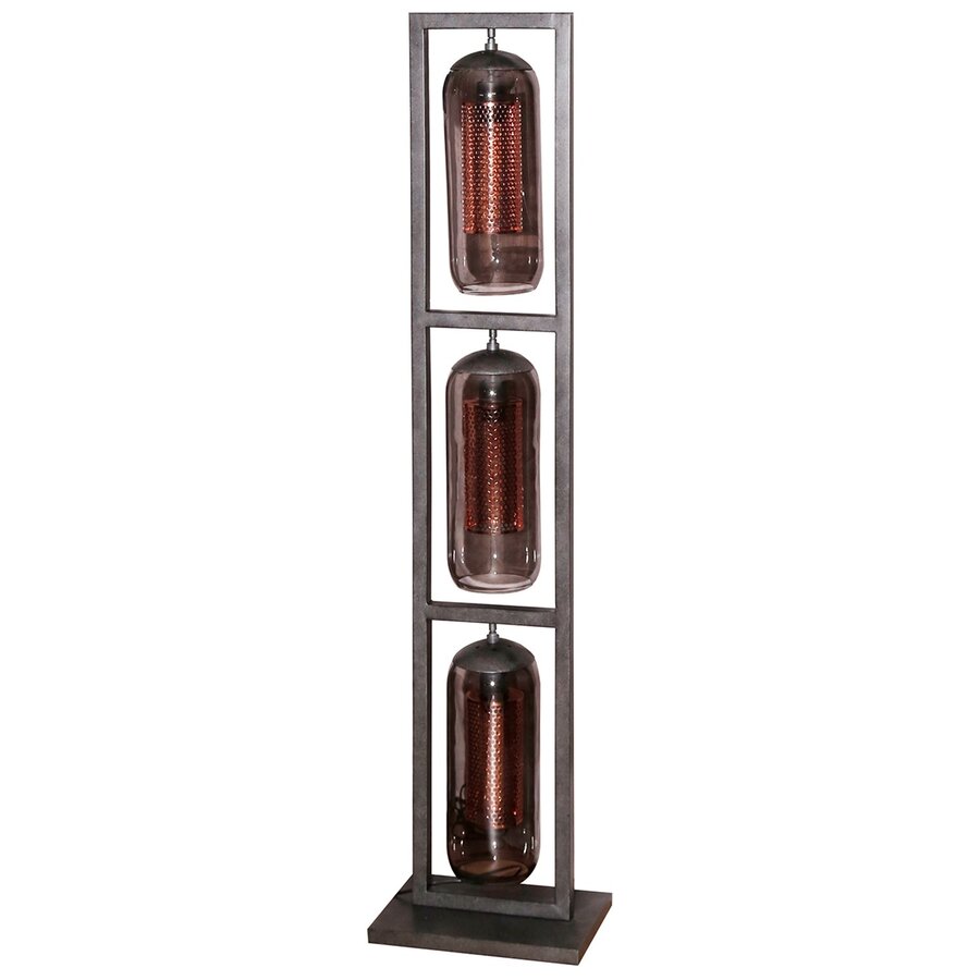 Tink Glas-Geperforeerd Staal Vloerlamp 3L Tower Tink Glas-Geperforeerd Staal Vloerlamp 3L Tower