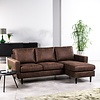 Savannah Bruin 3-zits Bank + Chaise Longue Rechts/Links