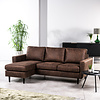 Savannah Bruin 3-zits Bank + Chaise Longue Rechts/Links