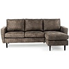 Savannah Taupe 3-zits Bank + Chaise Longue Rechts/Link