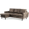 Savannah Taupe 3-zits Bank + Chaise Longue Rechts/Link