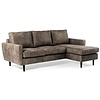 Savannah Taupe 3-zits Bank + Chaise Longue Rechts/Link