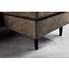 Savannah Taupe 3-zits Bank + Chaise Longue Rechts/Link