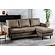 Savannah Taupe 3-zits Bank + Chaise Longue Rechts/Link