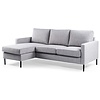 Valentena 3-zits Bank + Chaise Longue Grijs Rechts/Links