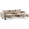 Dillona Beige 3-zits Bank + Chaise Longue Rechts/Links