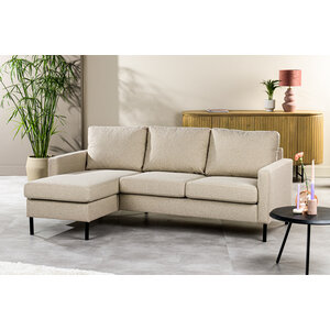 Lions Design Dillon 3-zits Bank + Chaise Longue Beige Rechts/Links