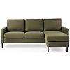 Dillon 3-zits Bank + Chaise Longue Groen Rechts/Links