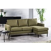 Dillon 3-zits Bank + Chaise Longue Groen Rechts/Links