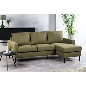 Lions Design Dillon 3-zits Bank + Chaise Longue Groen Rechts/Links