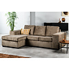 Solace Bruin 3-zits Bank + Chaise Longue Rechts/Links