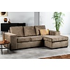 Solace Bruin 3-zits Bank + Chaise Longue Rechts/Links