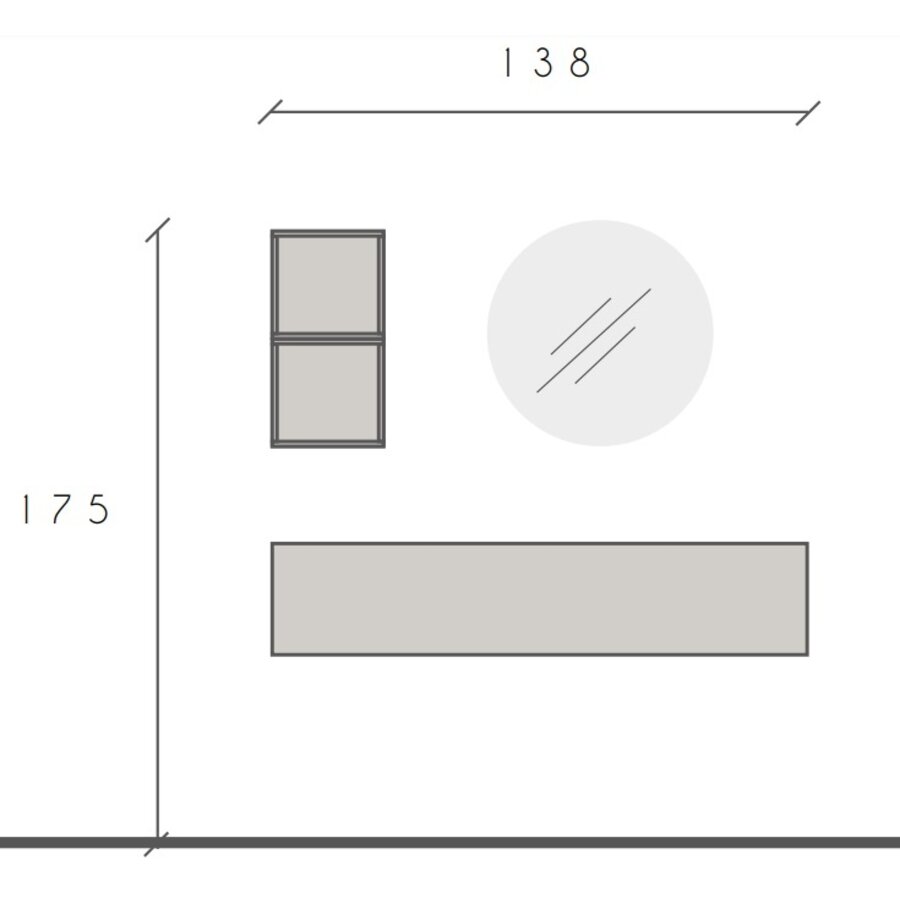 Infinity 2.0 Brons Wandkasten Set Infinity 2.0 Brons Wandkasten Set