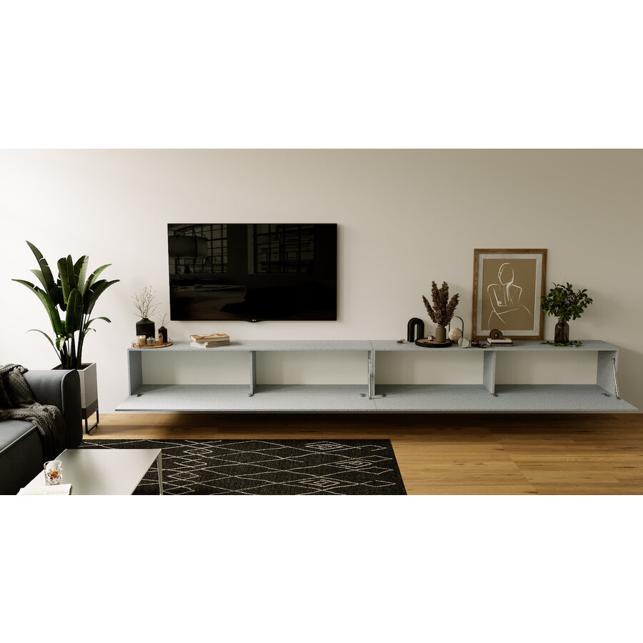 Valentino 276 cm Ardesia TV Wandmeubel Valentino 276 cm Ardesia TV Wandmeubel