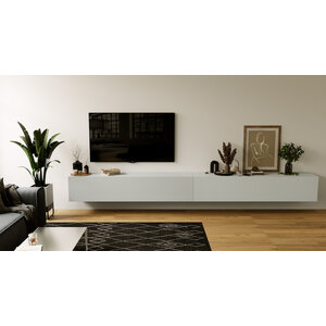 Nova Design Valentino 276 cm Gesso TV Wandmeubel