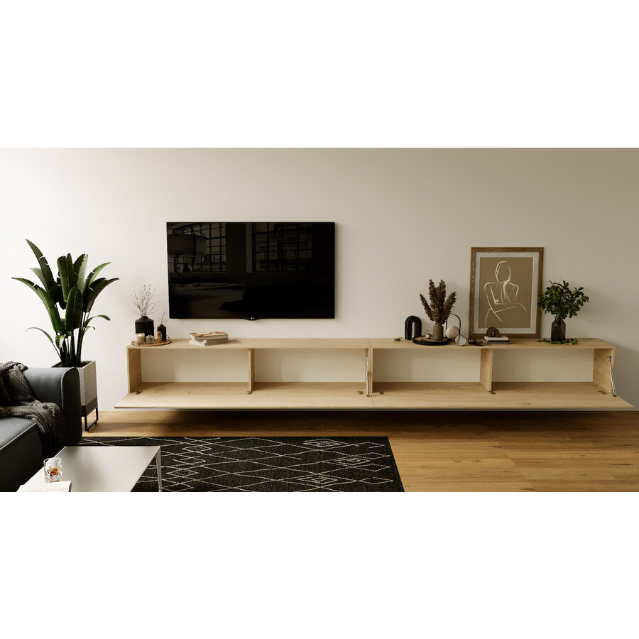 Valentino 276 cm Kadiz TV Wandmeubel Valentino 276 cm Kadiz TV Wandmeubel