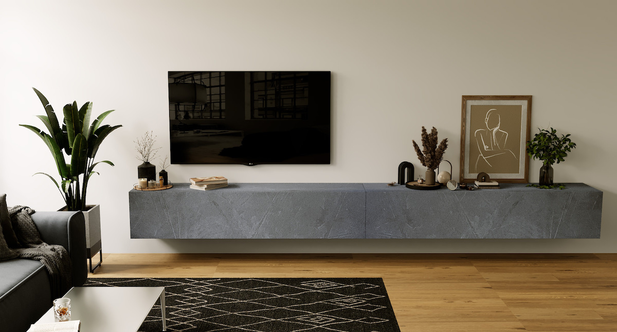 Nova Design Valentino 276 cm Piombo TV Wandmeubel