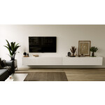Nova Design Valentino 276 cm Hoogglans Wit TV Wandmeubel Nova Design Valentino 276 cm Hoogglans Wit TV Wandmeubel