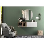 Benvenuto Design Infinity 2.0 Hoogglans Wit / Eiken Wandkast Benvenuto Design Infinity 2.0 Hoogglans Wit / Eiken Wandkast