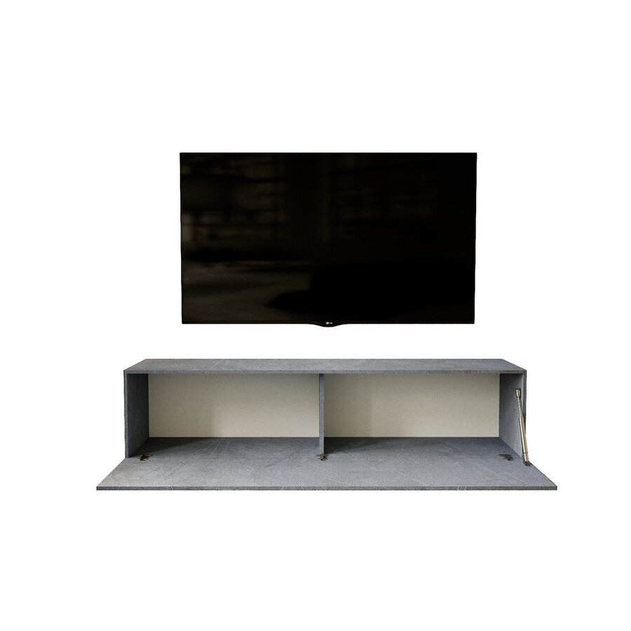 Valentino 138 cm Piombo TV Wandmeubel Valentino 138 cm Piombo TV Wandmeubel