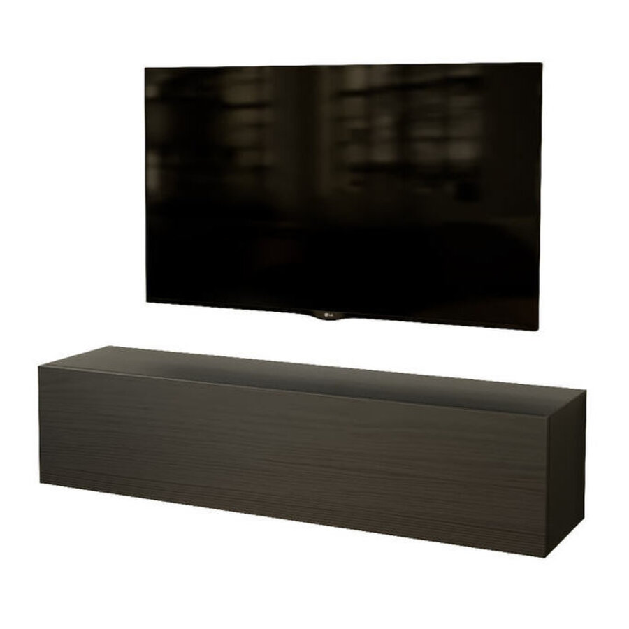 Valentino 138 cm Nero TV Wandmeubel