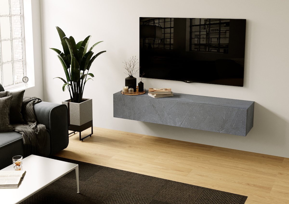 Nova Design Valentino 138 cm Piombo TV Wandmeubel