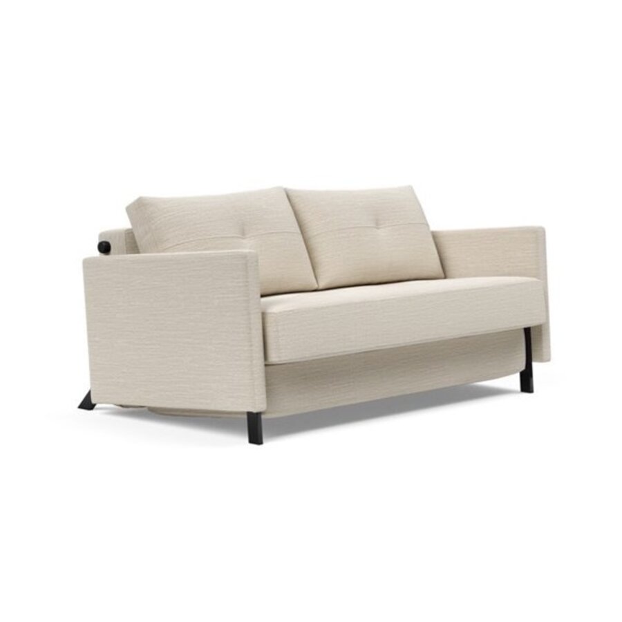 Cubed met Armleuning 160 cm Slaapbank Zand Cubed met Armleuning 160 cm Slaapbank Zand