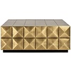 Collada Goud Salontafel met Glasplaat