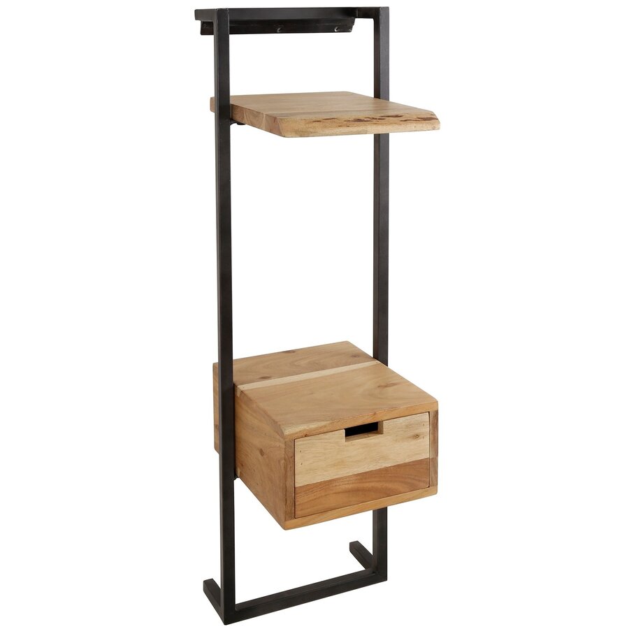 Minima Massief Acacia Nachtkastje Hangend Minima Massief Acacia Nachtkastje Hangend