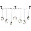 Ring Houtskool Zwart Hanglamp 7L