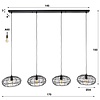 Connect Zwart Bruin Hanglamp 4L