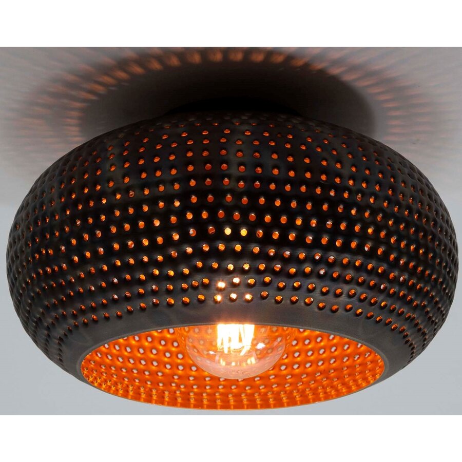 Punch Zwart Bruin Plafondlamp Ø35 Punch Zwart Bruin Plafondlamp Ø35