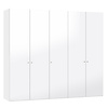 Hoogglans Wit Draaideurkast 5 deuren Hoogglans Wit Draaideurkast 5 deuren