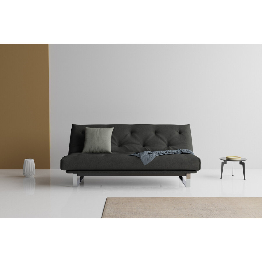 Minimum Houtskool Zwart Bouclé Slaapbank Minimum Houtskool Zwart Bouclé Slaapbank