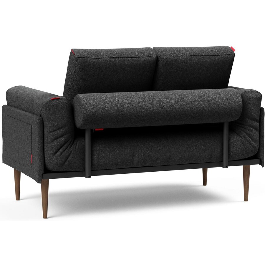 Rollo Styletto Slaapbank Houtskool Zwart Bouclé Rollo Styletto Slaapbank Houtskool Zwart Bouclé