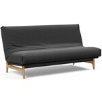 Innovation Living Aslak Houtskool Zwart Bouclé Slaapbank 140 cm