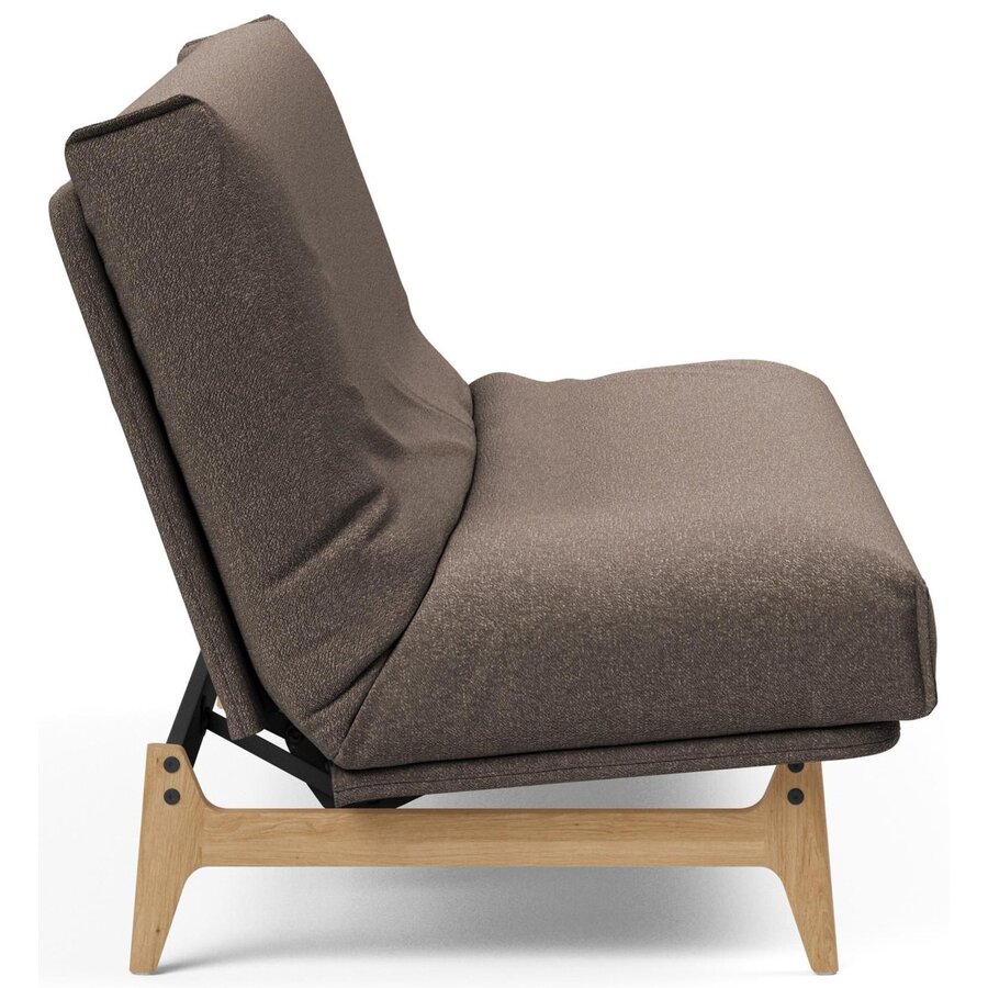 Aslak Taupe Bouclé Slaapbank 140 cm Aslak Taupe Bouclé Slaapbank 140 cm