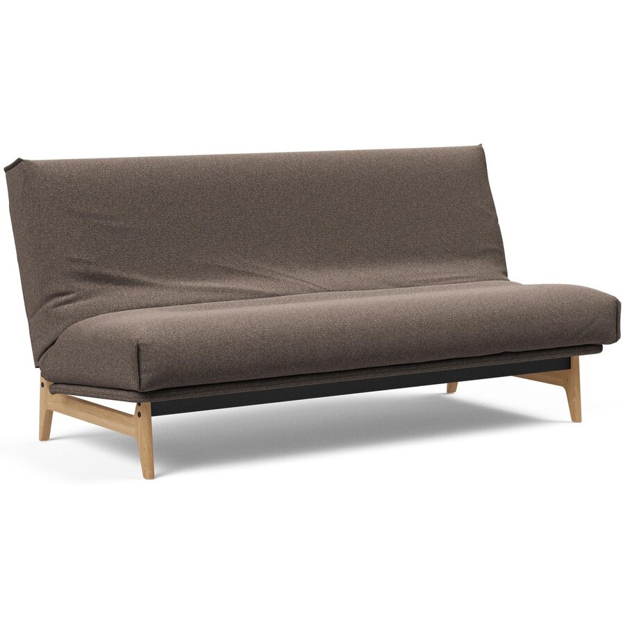 Aslak Taupe Bouclé Slaapbank 140 cm Aslak Taupe Bouclé Slaapbank 140 cm