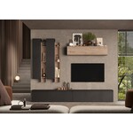 Benvenuto Design Infinity 2.0 Kadiz Eiken / Lava TV Meubel Set 04 Benvenuto Design Infinity 2.0 Kadiz Eiken / Lava TV Meubel Set 04