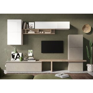 Benvenuto Design Infinity 2.0 Argılla / Kadiz / Hoogglans Wit TV Meubel Set 19