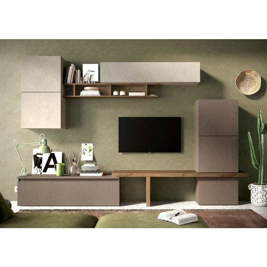 Infinity 2.0 Argılla / Brons / Mercure Eiken TV Meubel Set 19 Infinity 2.0 Argılla / Brons / Mercure Eiken TV Meubel Set 19