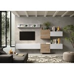 Benvenuto Design Infinity 2.0 Hoogglans Wit / Kadiz Eiken TV Meubel Set 22 Benvenuto Design Infinity 2.0 Hoogglans Wit / Kadiz Eiken TV Meubel Set 22