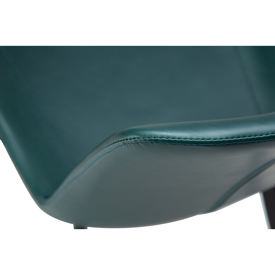 Hype Groen Kunstleer Eetkamerstoel